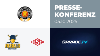 05.10.2025 - Pressekonferenz - Stuttgart Rebels vs. Deggendorfer SC