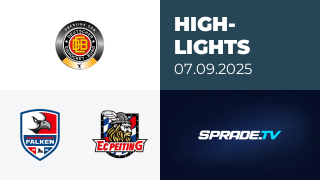 07.09.2025 - Highlights - Heilbronner Falken vs. EC Peiting