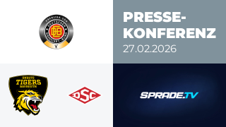 27.02.2026 - Pressekonferenz - onesto Tigers Bayreuth vs. Deggendorfer SC