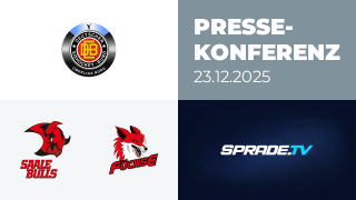 23.12.2025 - Pressekonferenz - Saale Bulls Halle vs. Füchse Duisburg