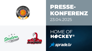 23.04.2025 - Pressekonferenz - Bietigheim Steelers vs. Hannover Scorpions