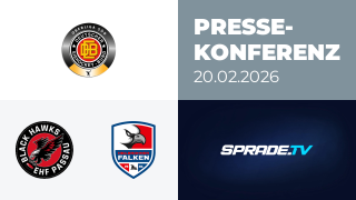20.02.2026 - Pressekonferenz - EHF Passau Black Hawks vs. Heilbronner Falken