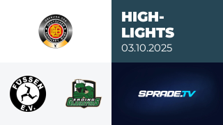 03.10.2025 - Highlights - EV Füssen vs. Erding Gladiators