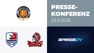 23.11.2025 - Pressekonferenz - Heilbronner Falken vs. ECDC Memmingen Indians