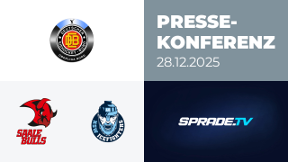 28.12.2025 - Pressekonferenz - Saale Bulls Halle vs. KSW IceFighters Leipzig