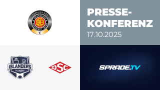 17.10.2025 - Pressekonferenz - EV Lindau Islanders vs. Deggendorfer SC