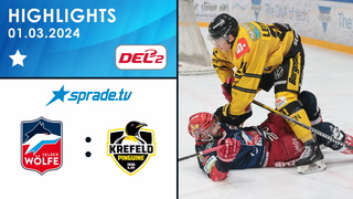 01.03.2024 - Highlights - Selber Wölfe vs. Krefeld Pinguine
