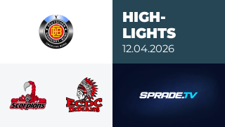 12.04.2026 - Highlights - Hannover Scorpions vs. ECDC Memmingen Indians