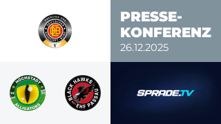 26.12.2025 - Pressekonferenz - Höchstadt Alligators vs. EHF Passau Black Hawks