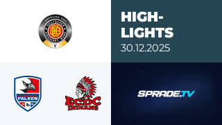 30.12.2025 - Highlights - Heilbronner Falken vs. ECDC Memmingen Indians