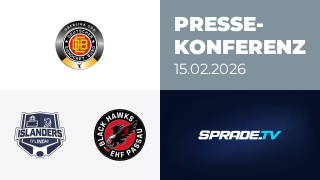 15.02.2026 - Pressekonferenz - EV Lindau Islanders vs. EHF Passau Black Hawks