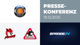 19.12.2025 - Pressekonferenz - Füchse Duisburg vs. Rostock Piranhas