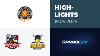 19.09.2025 - Highlights - EC Peiting vs. Stuttgart Rebels