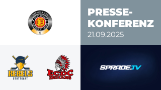 21.09.2025 - Pressekonferenz - Stuttgart Rebels vs. ECDC Memmingen Indians