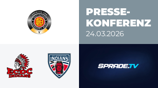 24.03.2026 - Pressekonferenz - ECDC Memmingen Indians vs. Hannover Indians