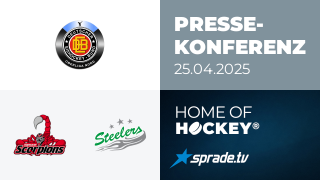 25.04.2025 - Pressekonferenz - Hannover Scorpions vs. Bietigheim Steelers