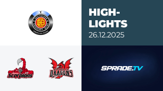 26.12.2025 - Highlights - Hannover Scorpions vs. Herforder Ice Dragons