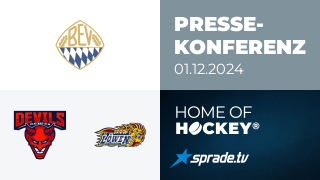 01.12.2024 - Pressekonferenz - Devils Ulm/Neu-Ulm vs. EHC Waldkraiburg