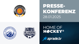 28.01.2025 - Pressekonferenz - SC Riessersee vs. EV Lindau Islanders
