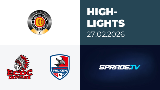 27.02.2026 - Highlights - ECDC Memmingen Indians vs. Heilbronner Falken