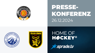 26.12.2024 - Pressekonferenz - SC Riessersee vs. Tölzer Löwen