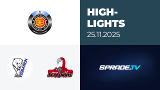 25.11.2025 - Highlights - Hammer Eisbären vs. Hannover Scorpions