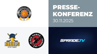 30.11.2025 - Pressekonferenz - Stuttgart Rebels vs. EHF Passau Black Hawks