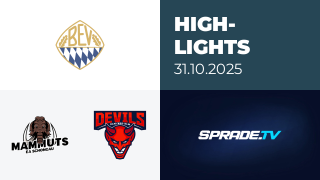 31.10.2025 - Highlights - Schongau Mammuts vs. Devils Ulm/Neu-Ulm