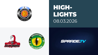 08.03.2026 - Highlights - Hannover Scorpions vs. Höchstadt Alligators