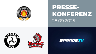 28.09.2025 - Pressekonferenz - EV Füssen vs. ECDC Memmingen Indians