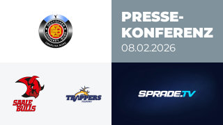 08.02.2026 - Pressekonferenz - Saale Bulls Halle vs. Tilburg Trappers