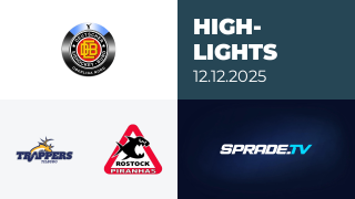 12.12.2025 - Highlights - Tilburg Trappers vs. Rostock Piranhas