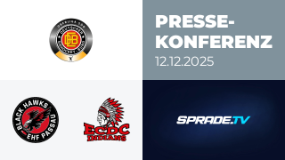12.12.2025 - Pressekonferenz - EHF Passau Black Hawks vs. ECDC Memmingen Indians