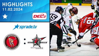 11.02.2024 - Highlights - Eispiraten Crimmitschau vs. Starbulls Rosenheim