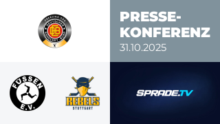 31.10.2025 - Pressekonferenz - EV Füssen vs. Stuttgart Rebels