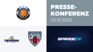 03.10.2025 - Pressekonferenz - Tilburg Trappers vs. Hannover Indians