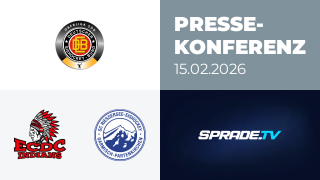 15.02.2026 - Pressekonferenz - ECDC Memmingen Indians vs. SC Riessersee