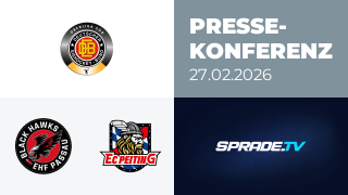 27.02.2026 - Pressekonferenz - EHF Passau Black Hawks vs. EC Peiting