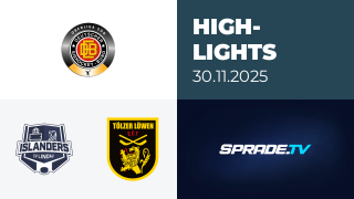 30.11.2025 - Highlights - EV Lindau Islanders vs. Tölzer Löwen