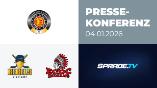 04.01.2026 - Pressekonferenz - Stuttgart Rebels vs. ECDC Memmingen Indians