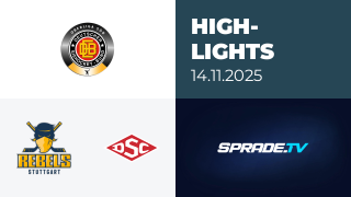 14.11.2025 - Highlights - Stuttgart Rebels vs. Deggendorfer SC
