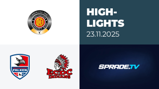 23.11.2025 - Highlights - Heilbronner Falken vs. ECDC Memmingen Indians