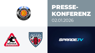 02.01.2026 - Pressekonferenz - Rostock Piranhas vs. Hannover Indians