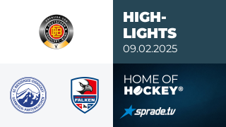 09.02.2025 - Highlights - SC Riessersee vs. Heilbronner Falken