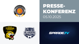 05.10.2025 - Pressekonferenz - onesto Tigers Bayreuth vs. EV Lindau Islanders