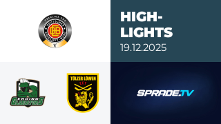 19.12.2025 - Highlights - Erding Gladiators vs. Tölzer Löwen