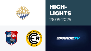 26.09.2025 - Highlights - ESC Kempten vs. ERC Sonthofen