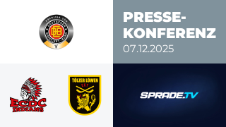 07.12.2025 - Pressekonferenz - ECDC Memmingen Indians vs. Tölzer Löwen