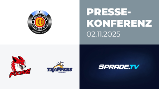 02.11.2025 - Pressekonferenz - Füchse Duisburg vs. Tilburg Trappers