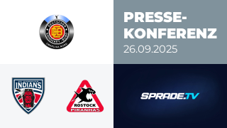 26.09.2025 - Pressekonferenz - Hannover Indians vs. Rostock Piranhas